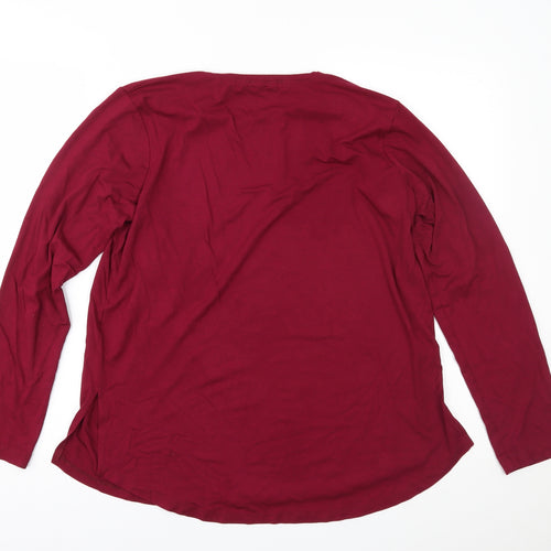 Select Womens Purple   Basic Blouse Size L