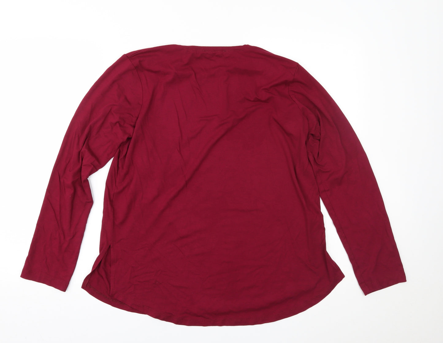 Select Womens Purple   Basic Blouse Size L