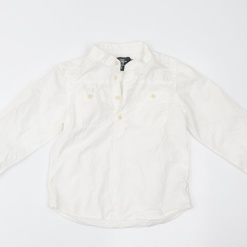 H&M Boys White   Basic Dress Shirt Size 7 Years