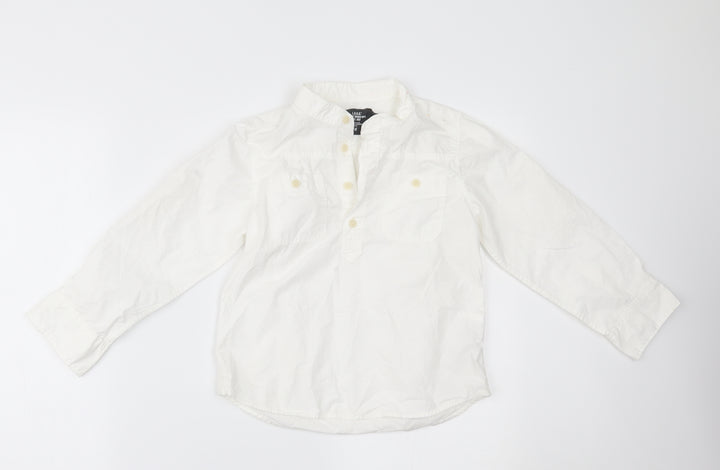 H&M Boys White   Basic Dress Shirt Size 7 Years