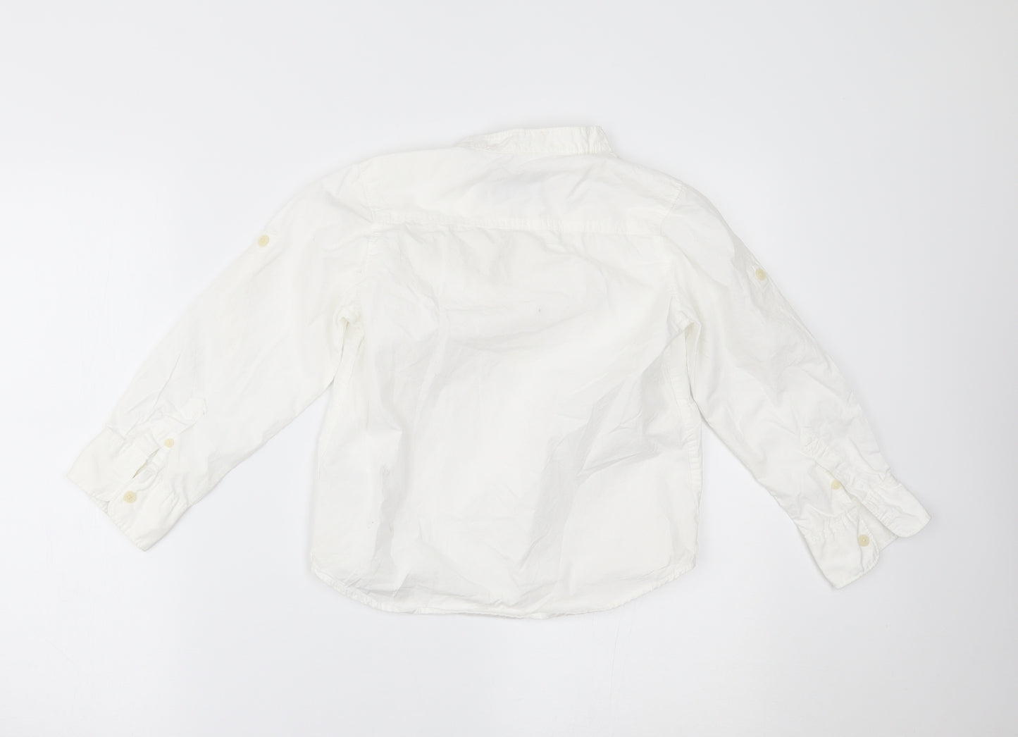 H&M Boys White   Basic Dress Shirt Size 7 Years