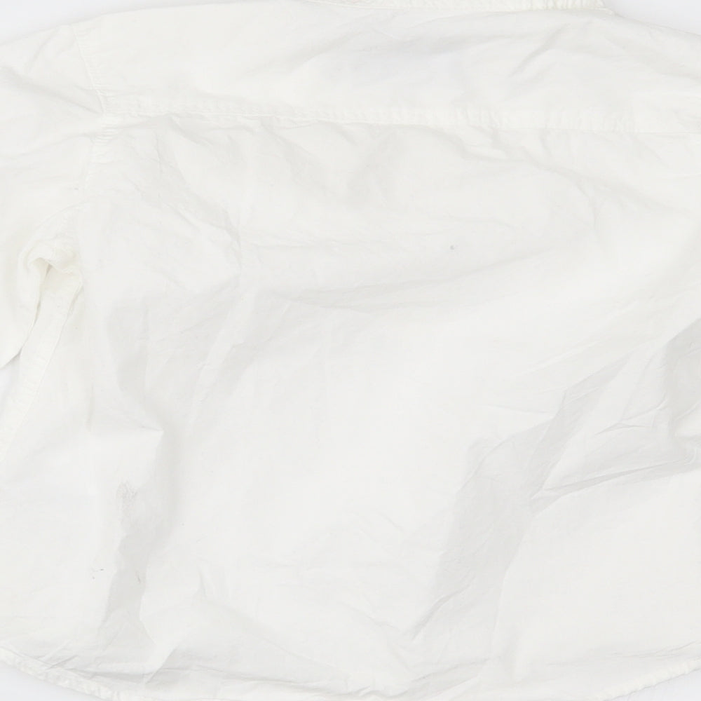 H&M Boys White   Basic Dress Shirt Size 7 Years