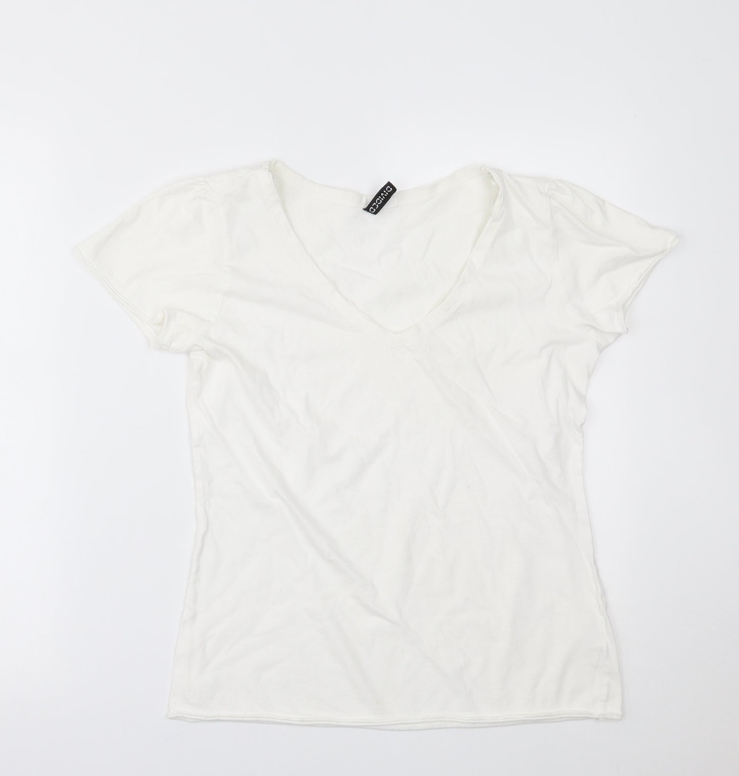 H&M Womens White   Basic T-Shirt Size 10