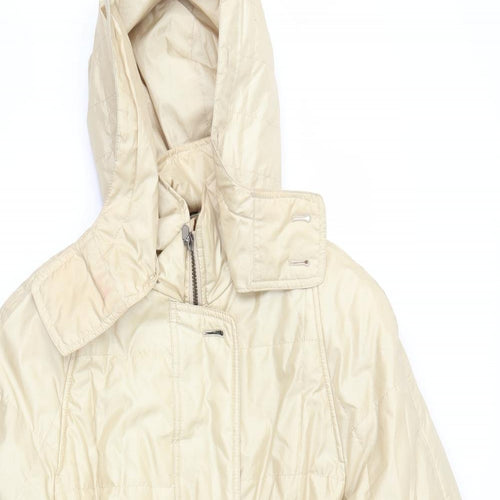 Stratus Womens Yellow   Puffer Jacket Coat Size 14