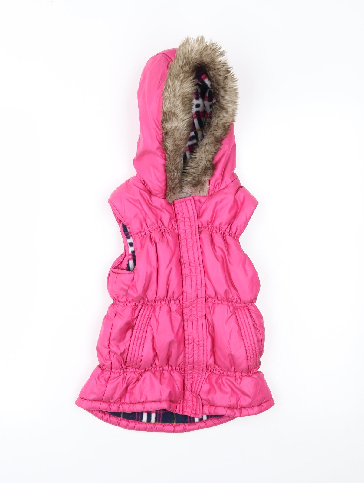 M&Co Girls Pink   Gilet Coat Size 7-8 Years