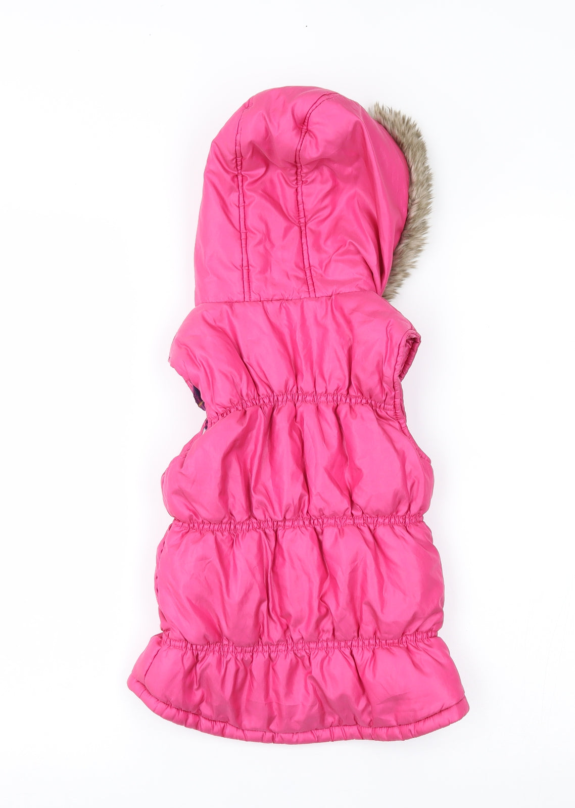 M&Co Girls Pink   Gilet Coat Size 7-8 Years