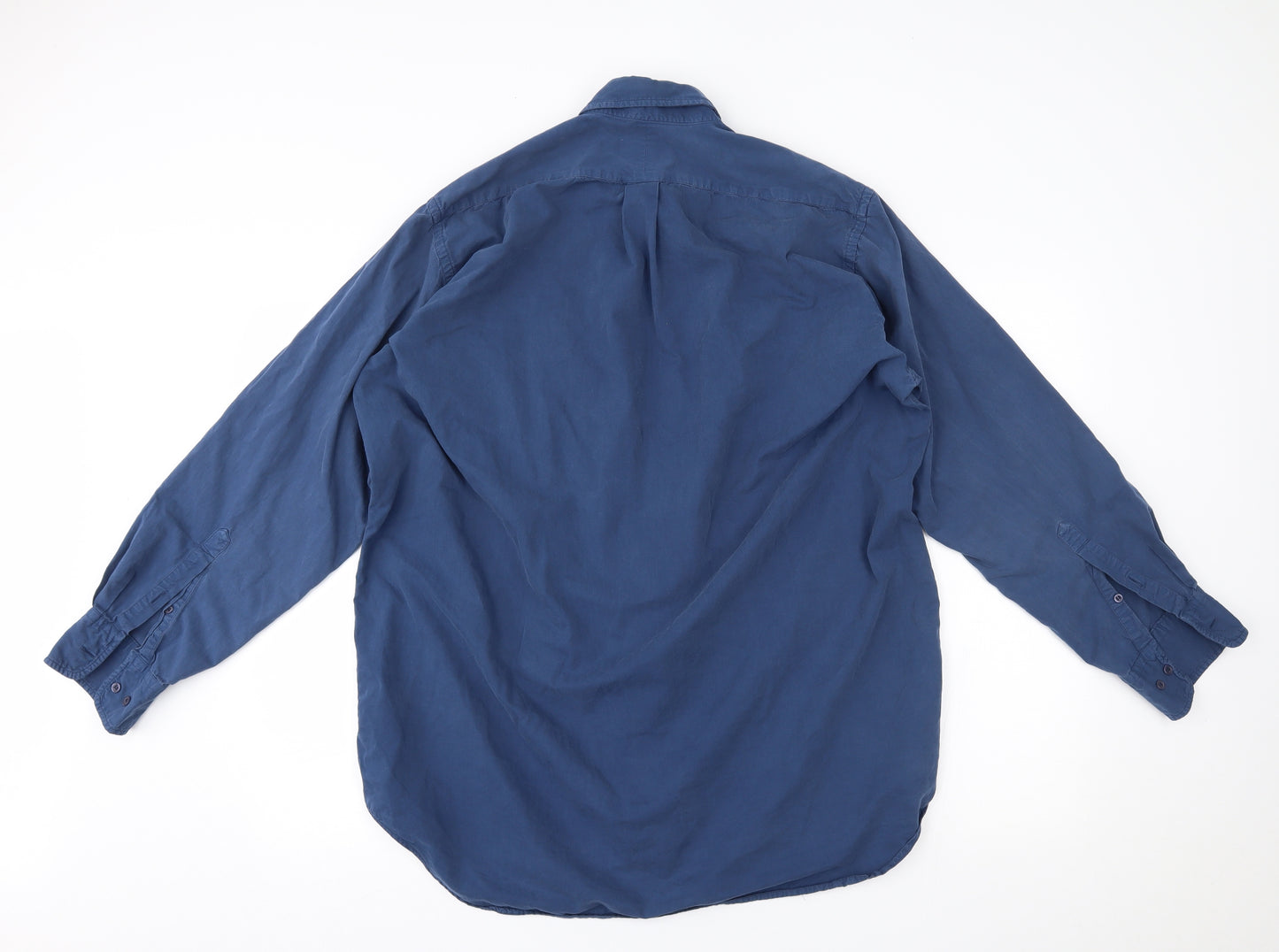 Charles Tyrwhitt Mens Blue    Button-Up Size L