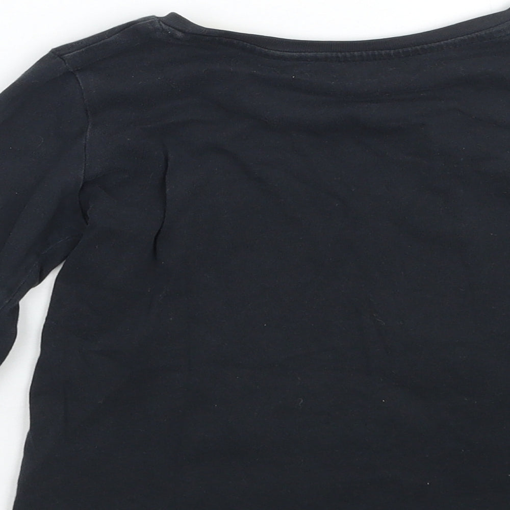 Nutmeg Girls Grey Floral  Basic T-Shirt Size 5-6 Years
