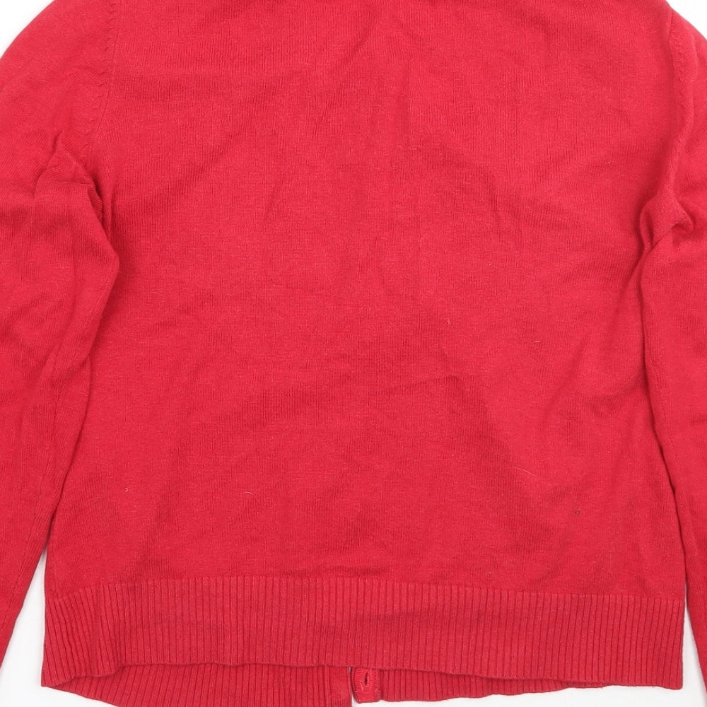 Gap Womens Red   Cardigan Jumper Size M