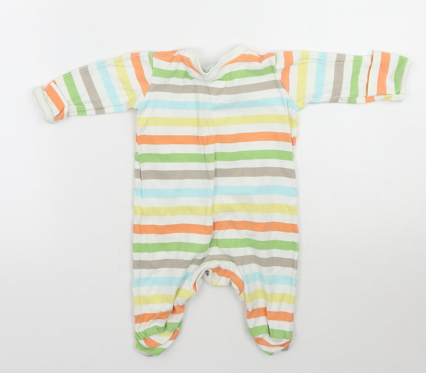 Disney Baby White Striped  Babygrow One-Piece Size Newborn  - The lion king