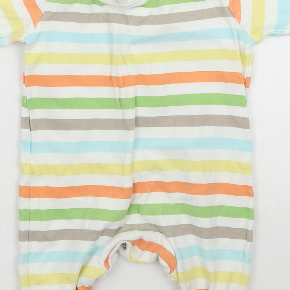Disney Baby White Striped  Babygrow One-Piece Size Newborn  - The lion king