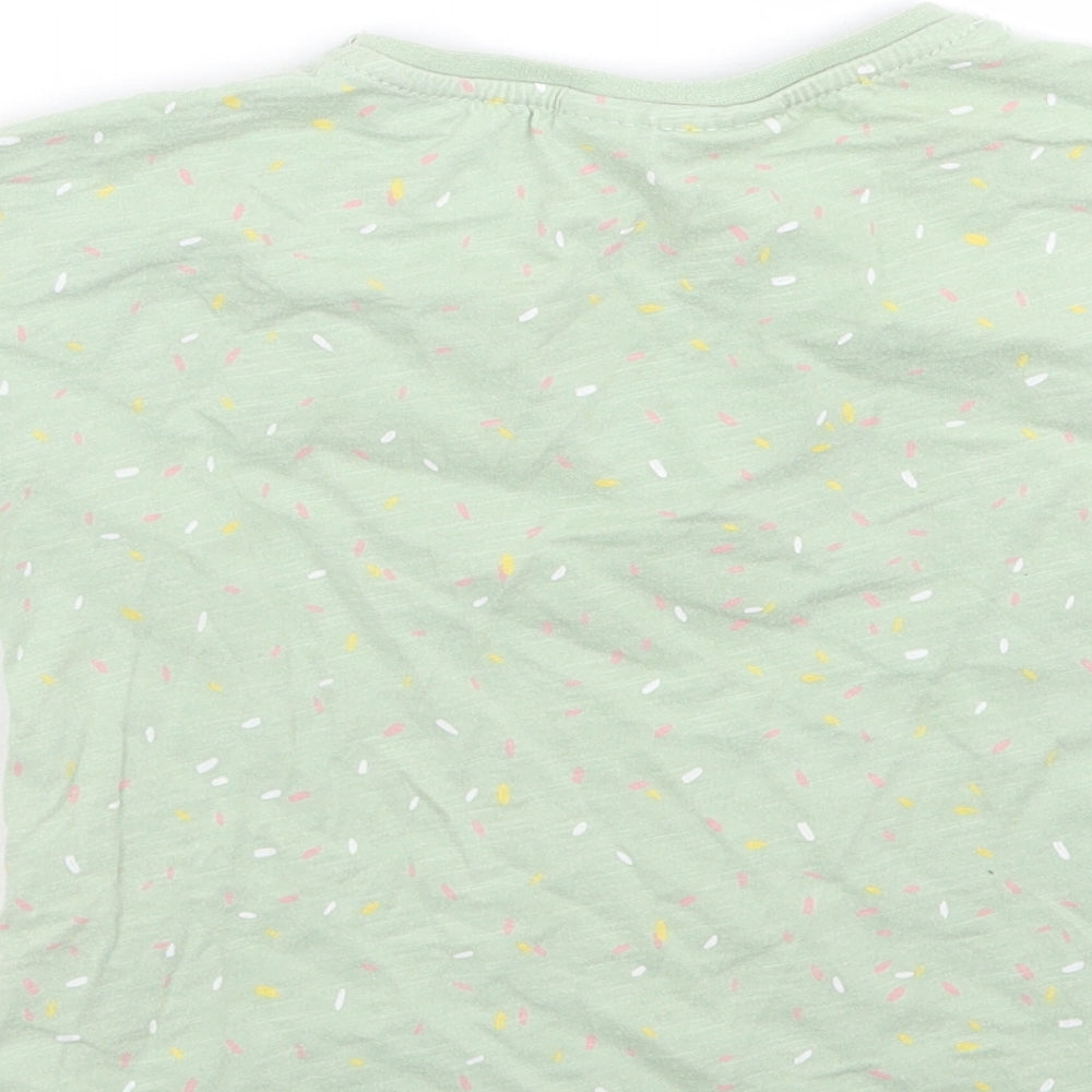 Zara Girls Green Animal Print  Basic T-Shirt Size 18-24 Months