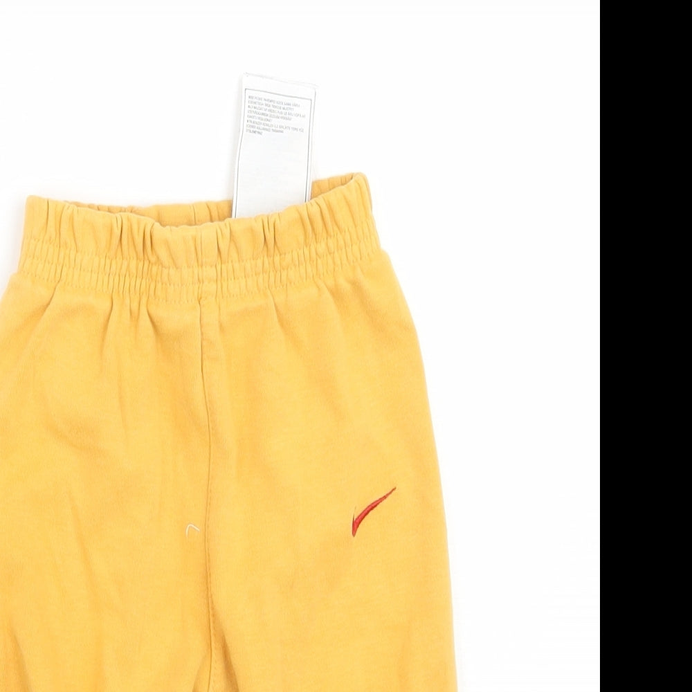 Nike Boys Yellow   Sweatpants Trousers Size 6-9 Months