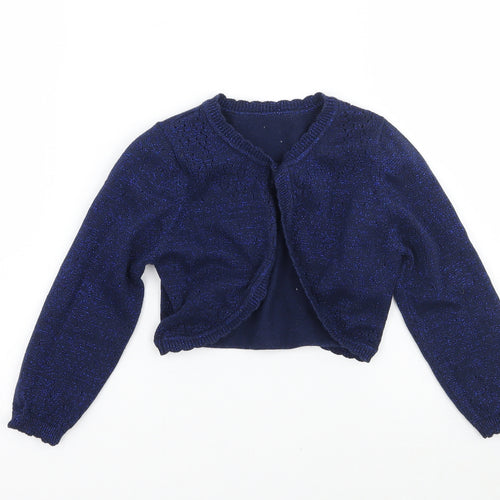 Nutmeg Girls Blue   Pullover Jumper Size 4-5 Years