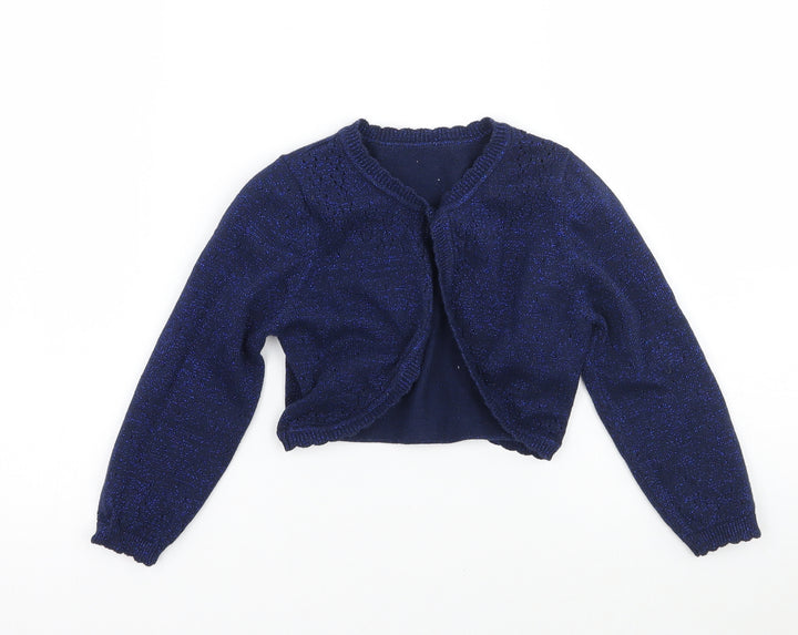 Nutmeg Girls Blue Pullover Jumper Size 4-5 Years
