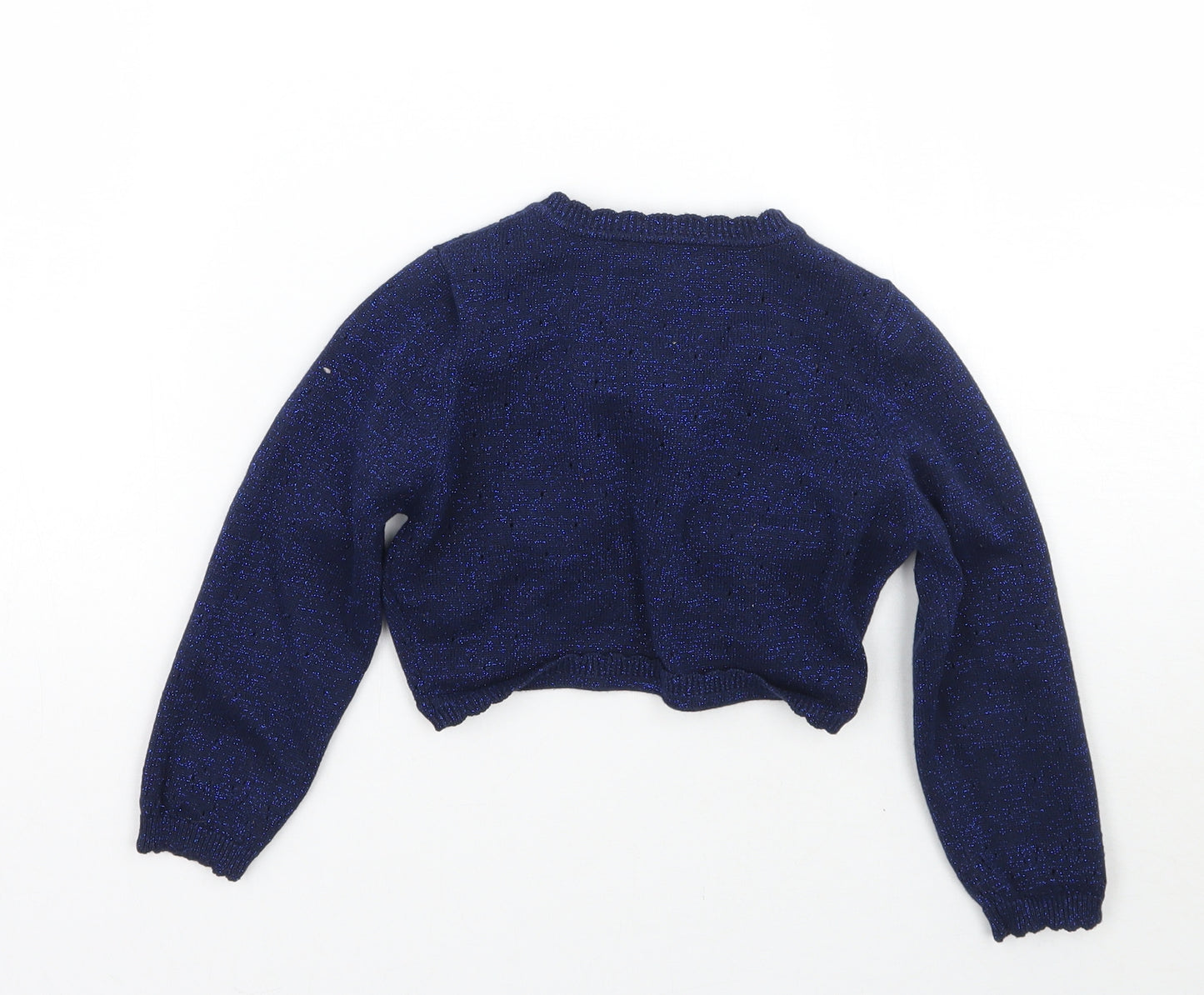 Nutmeg Girls Blue   Pullover Jumper Size 4-5 Years