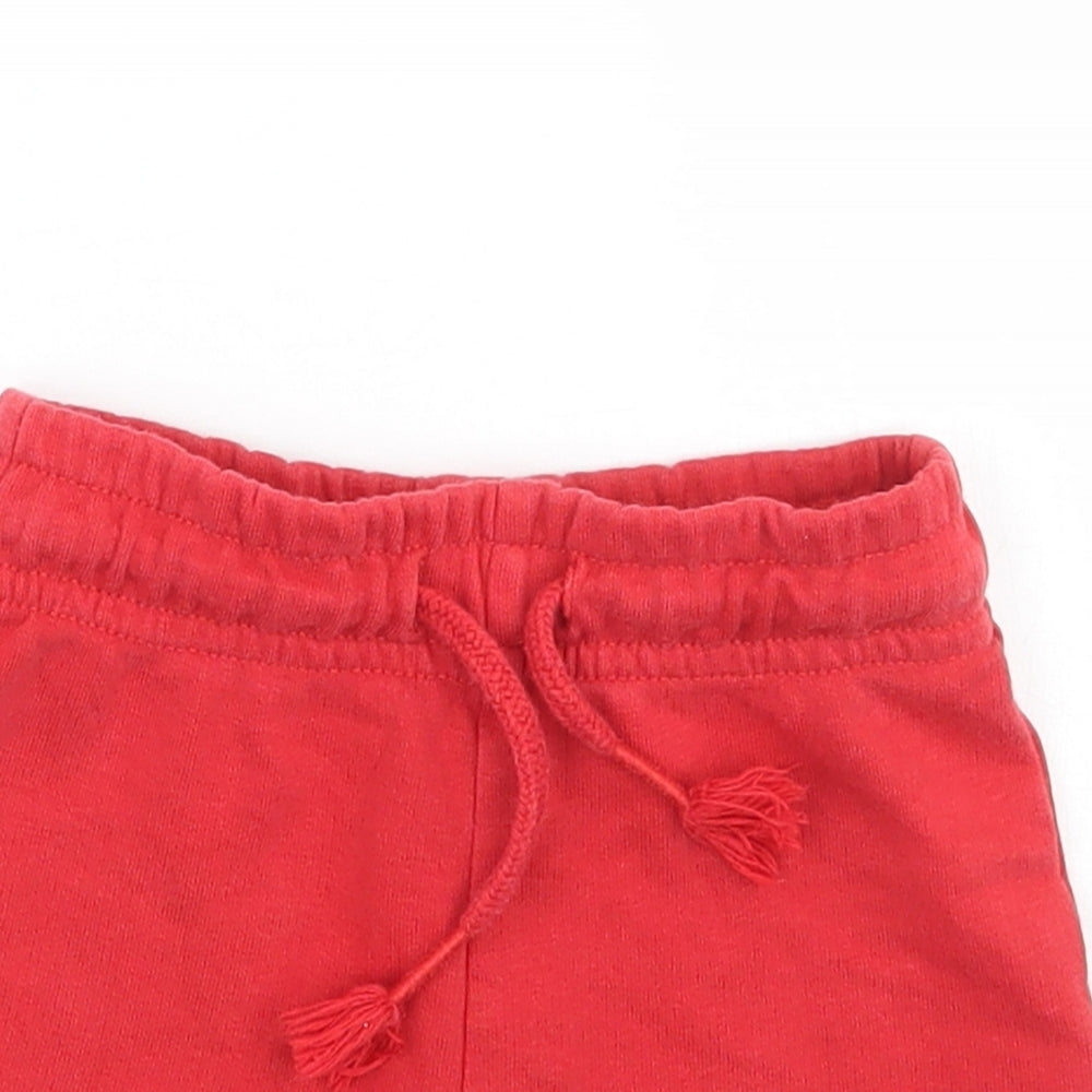 George Boys Red   Cropped Trousers Size 12-18 Months