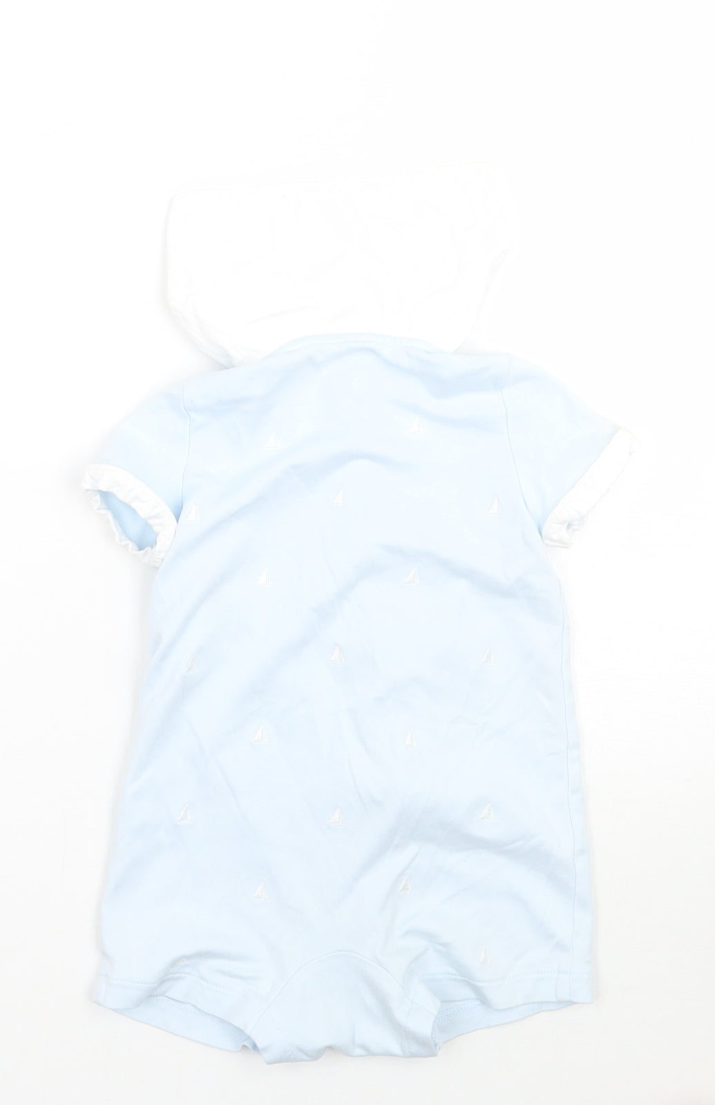Polo Ralph Lauren Boys Blue Geometric  Babygrow One-Piece Size 12 Months