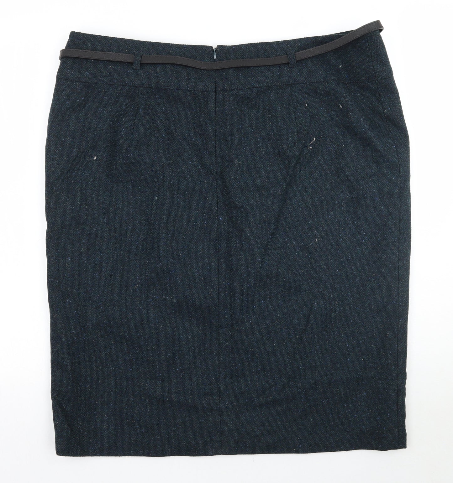 Marks and Spencer Womens Green  Rayon A-Line Skirt Size 20