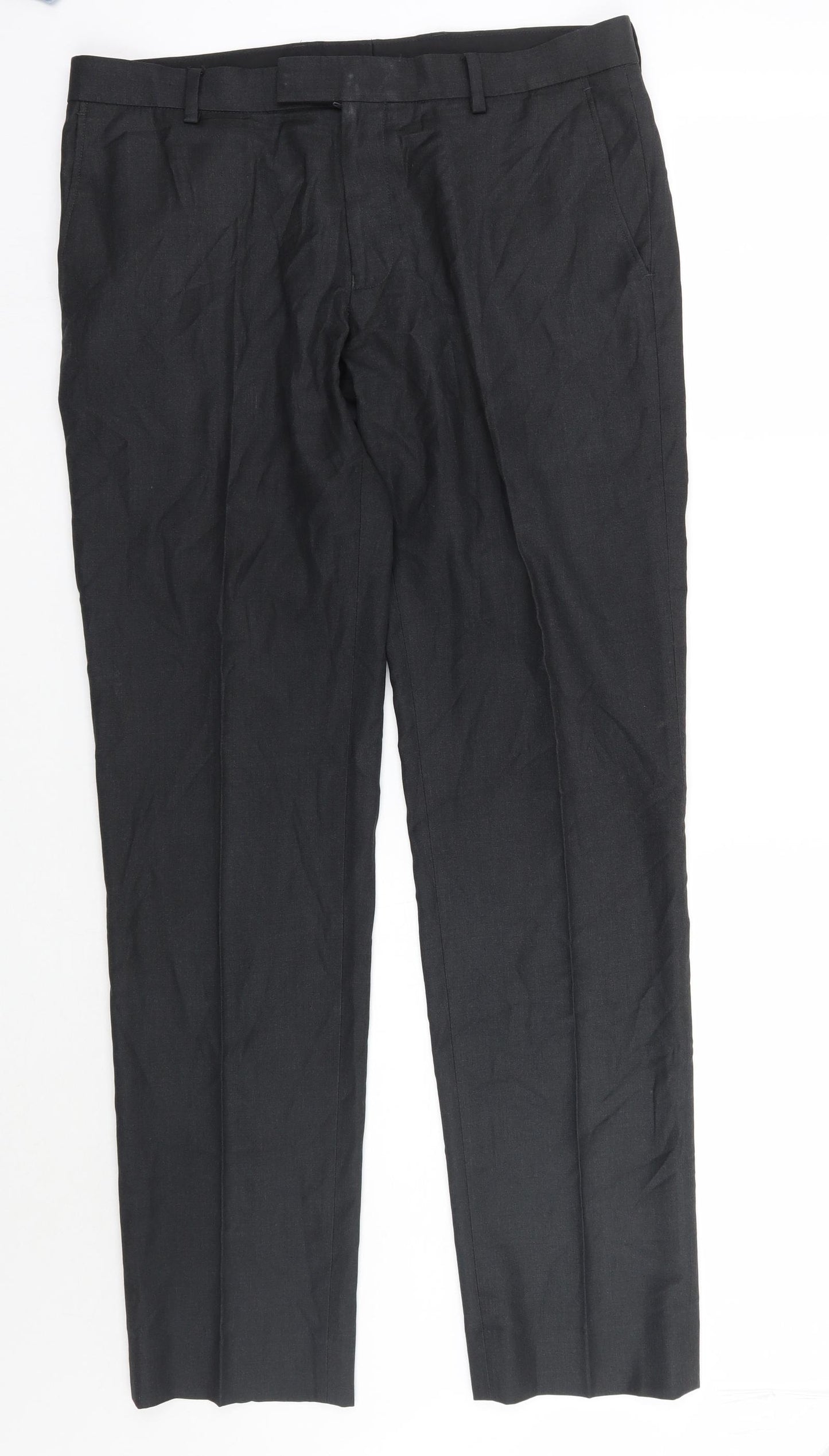 Marks and Spencer Mens Grey   Trousers  Size 34 L30 in