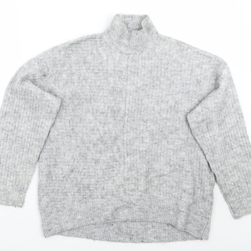 H&M Womens Grey   Pullover Jumper Size S