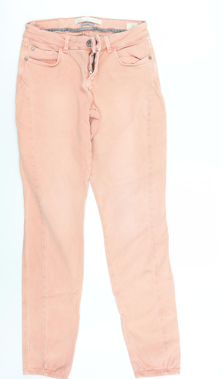 YAYA Womens Pink Skinny Jeans Size 10 L29 in
