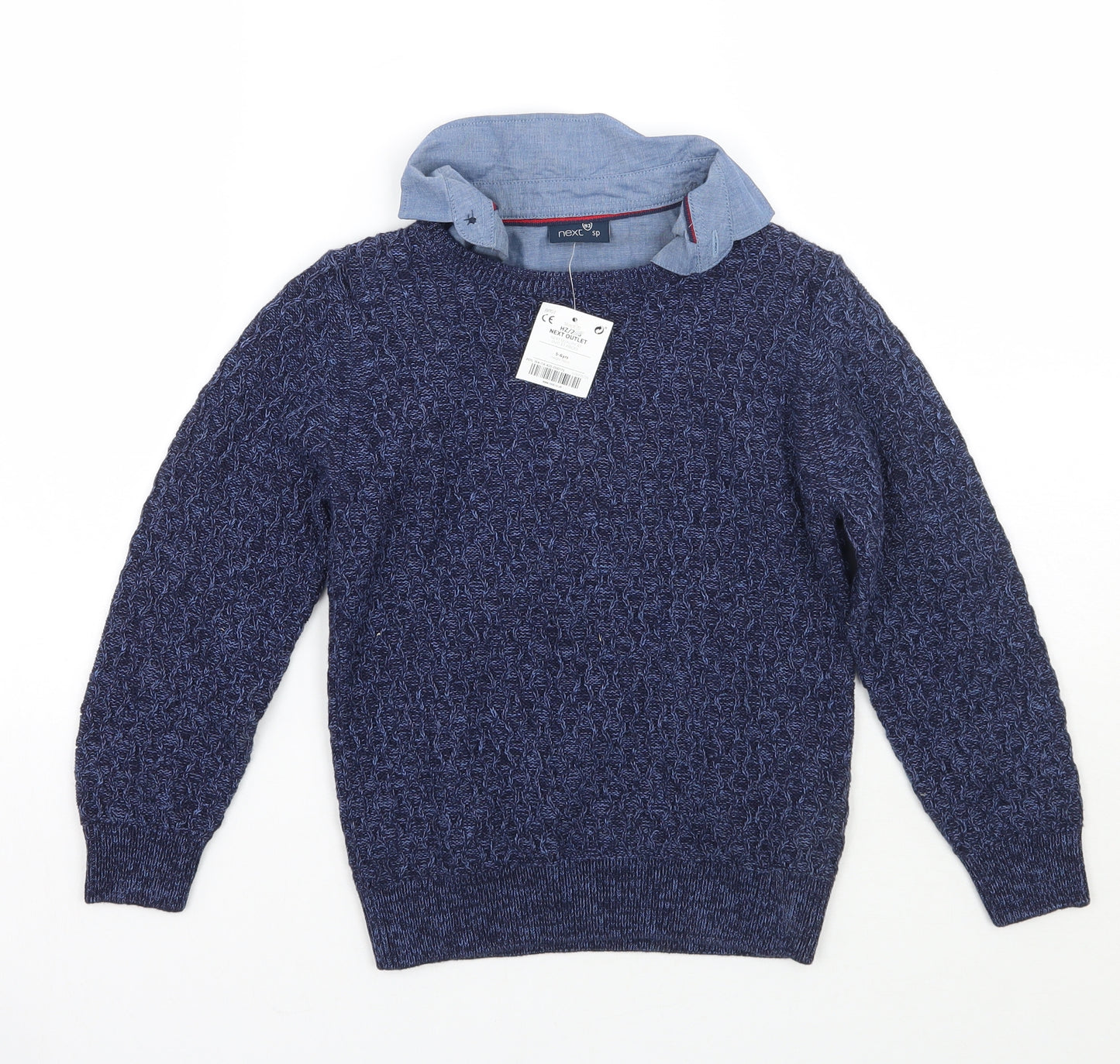 NEXT Boys Blue   Pullover Jumper Size 5-6 Years