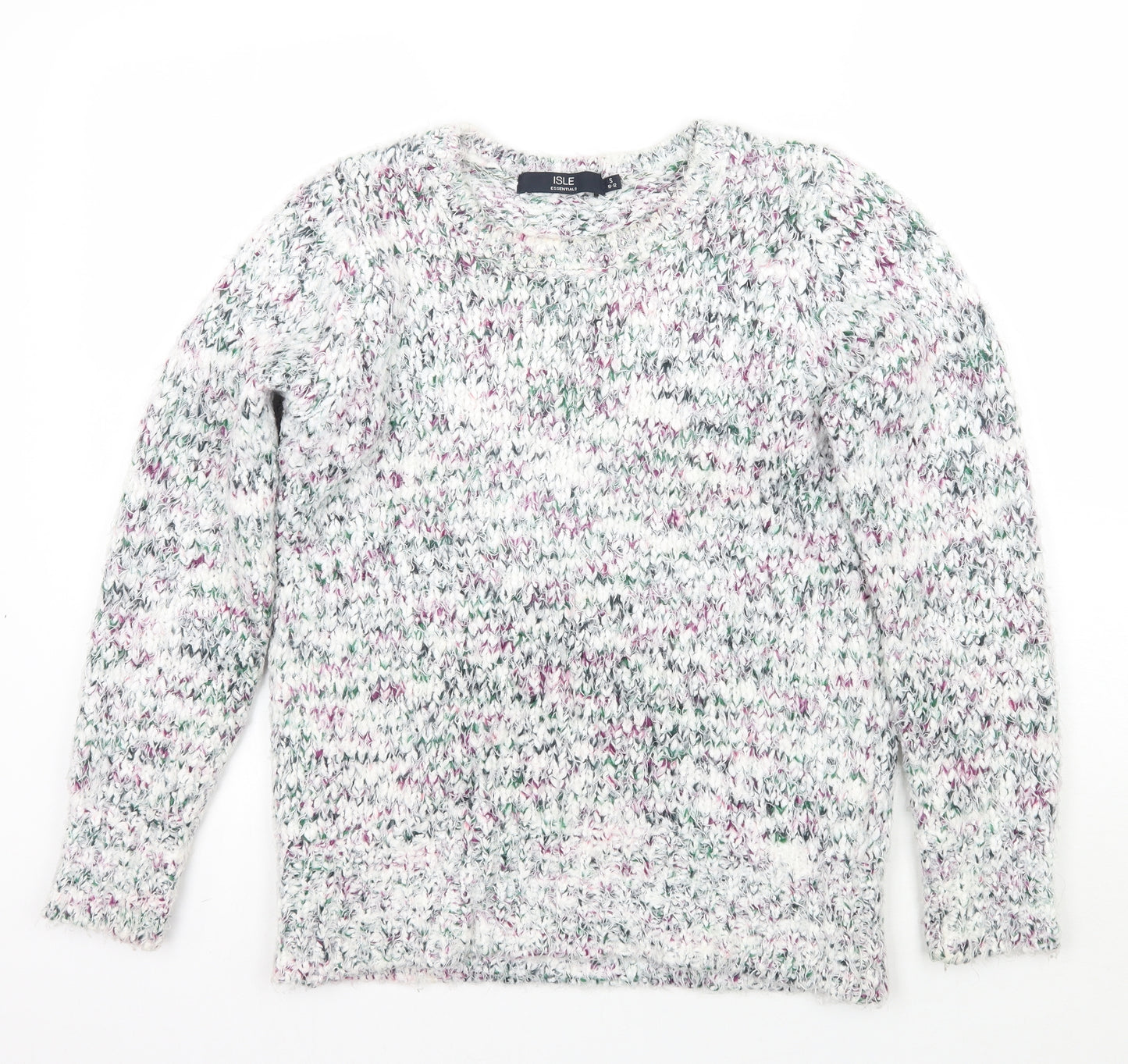 Isle Womens White   Pullover Jumper Size 10