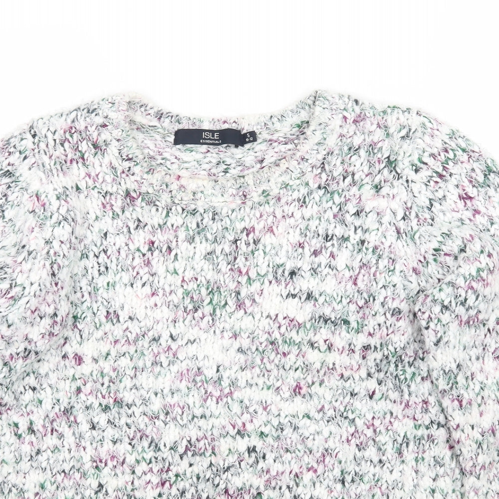 Isle Womens White   Pullover Jumper Size 10