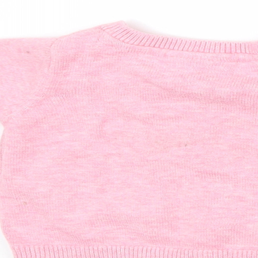 NEXT Girls Pink   Cardigan Jumper Size 0-3 Months