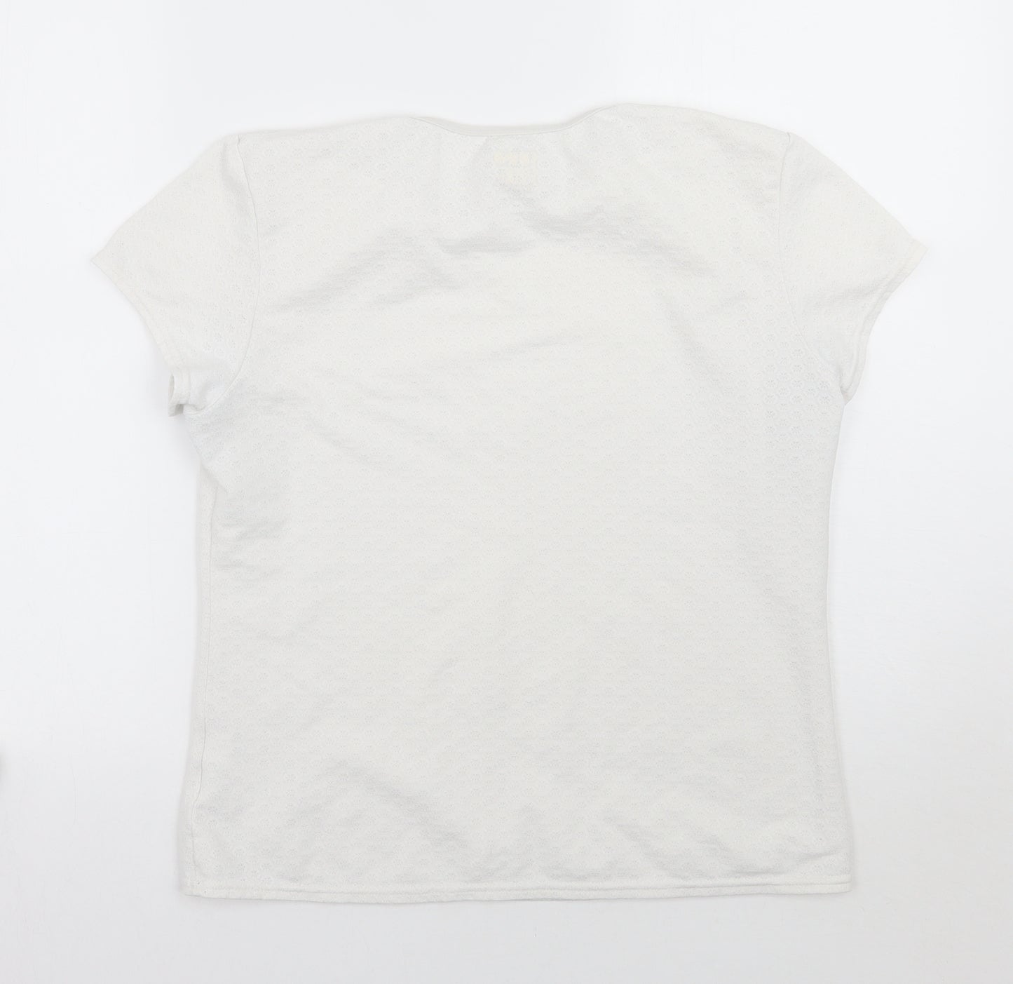 In Sport Womens White   Basic T-Shirt Size M