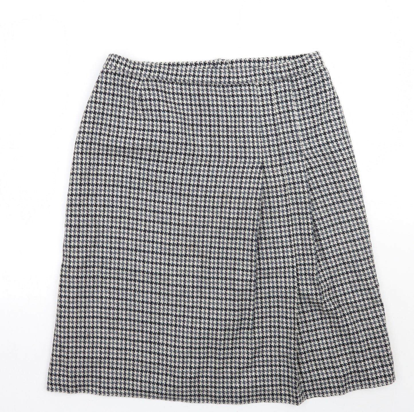 marjori  Womens Beige Check  A-Line Skirt Size 36
