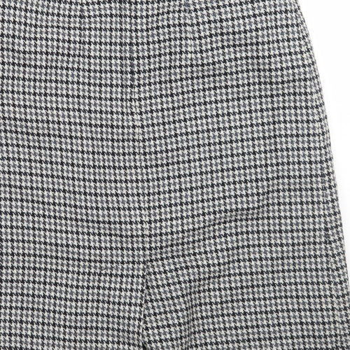 marjori  Womens Beige Check  A-Line Skirt Size 36