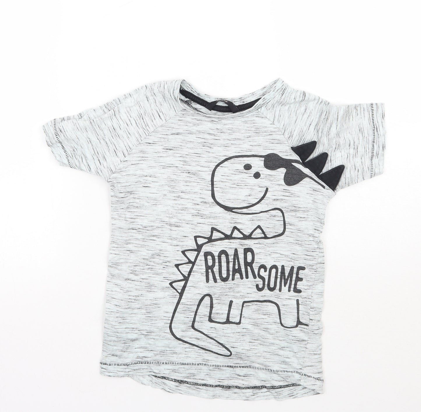 George Boys Grey   Basic T-Shirt Size 5-6 Years