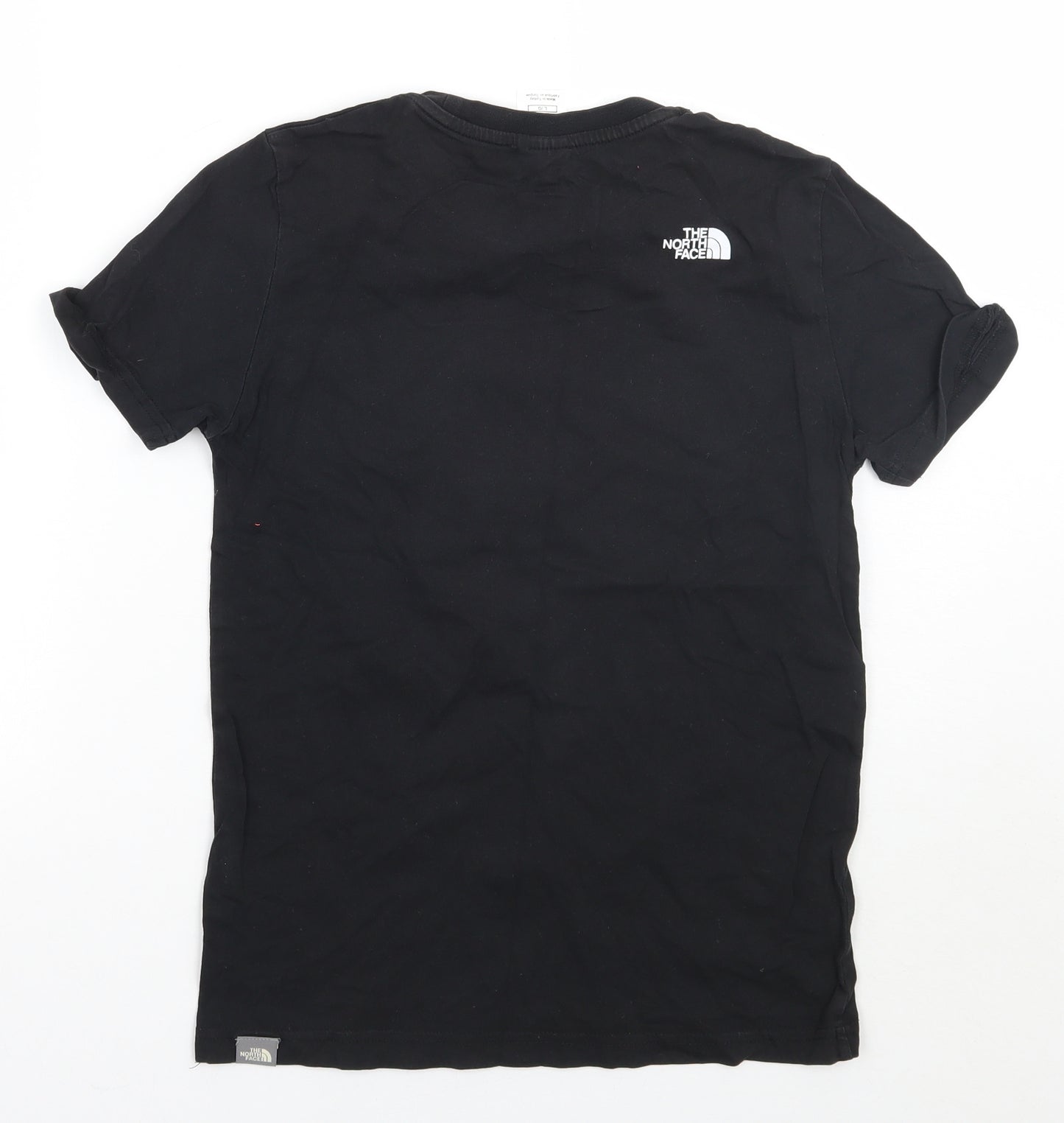 The North Face Girls Black  Rayon Basic T-Shirt Size L