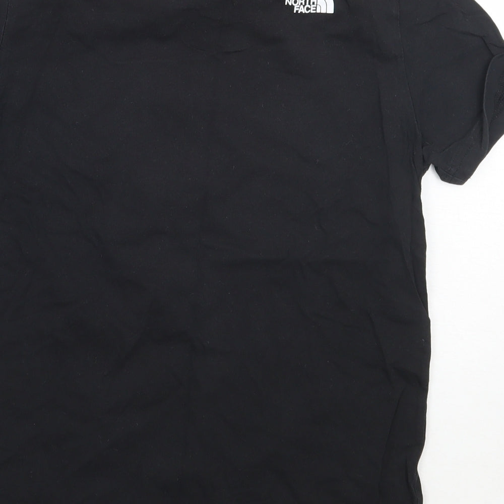 The North Face Girls Black  Rayon Basic T-Shirt Size L