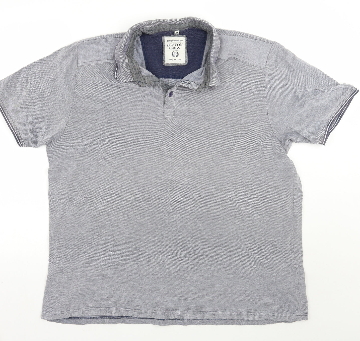 boston crew Mens Grey    Polo Size XL