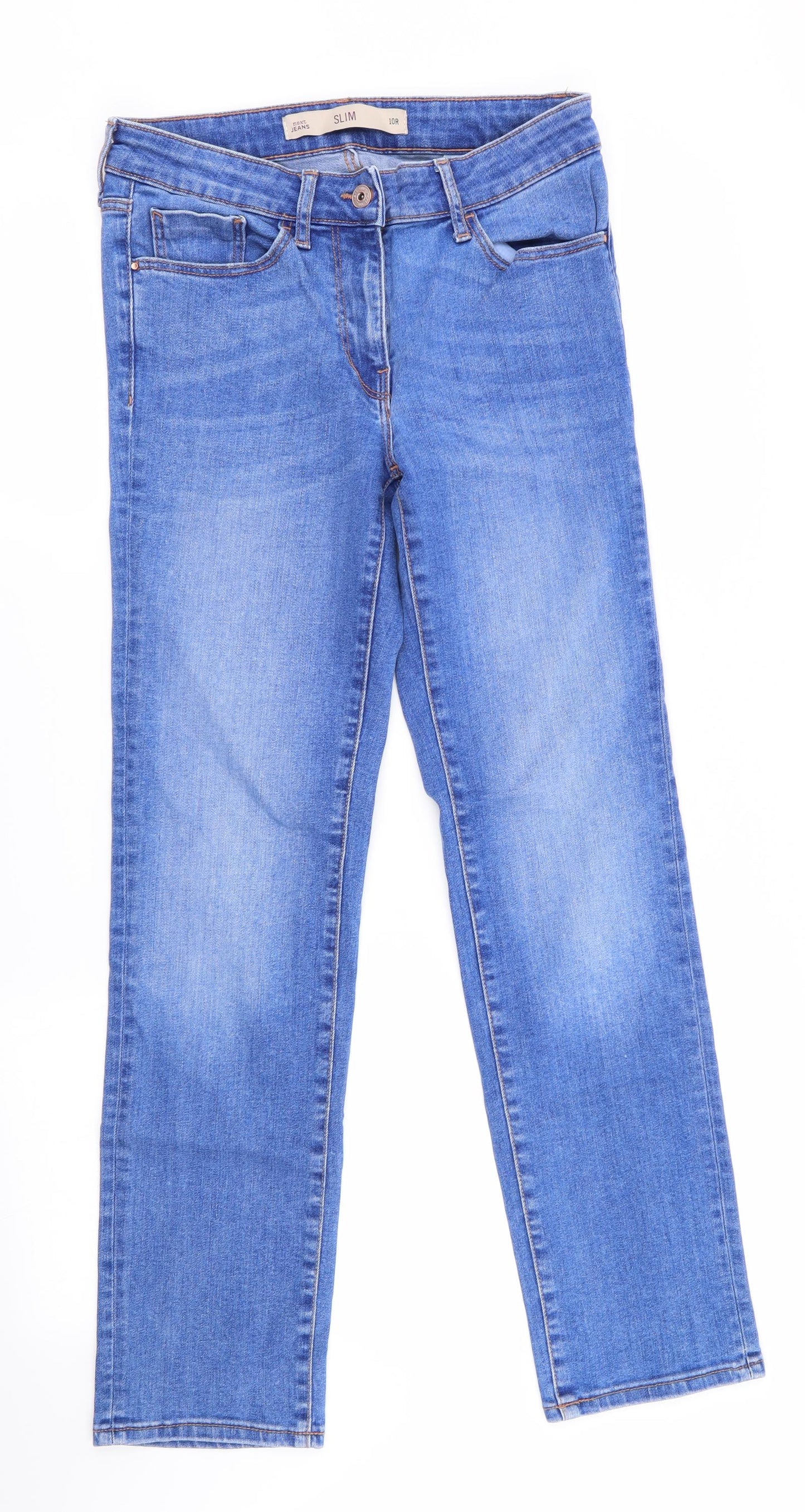 NEXT Womens Blue   Straight Jeans Size 10 L30 in