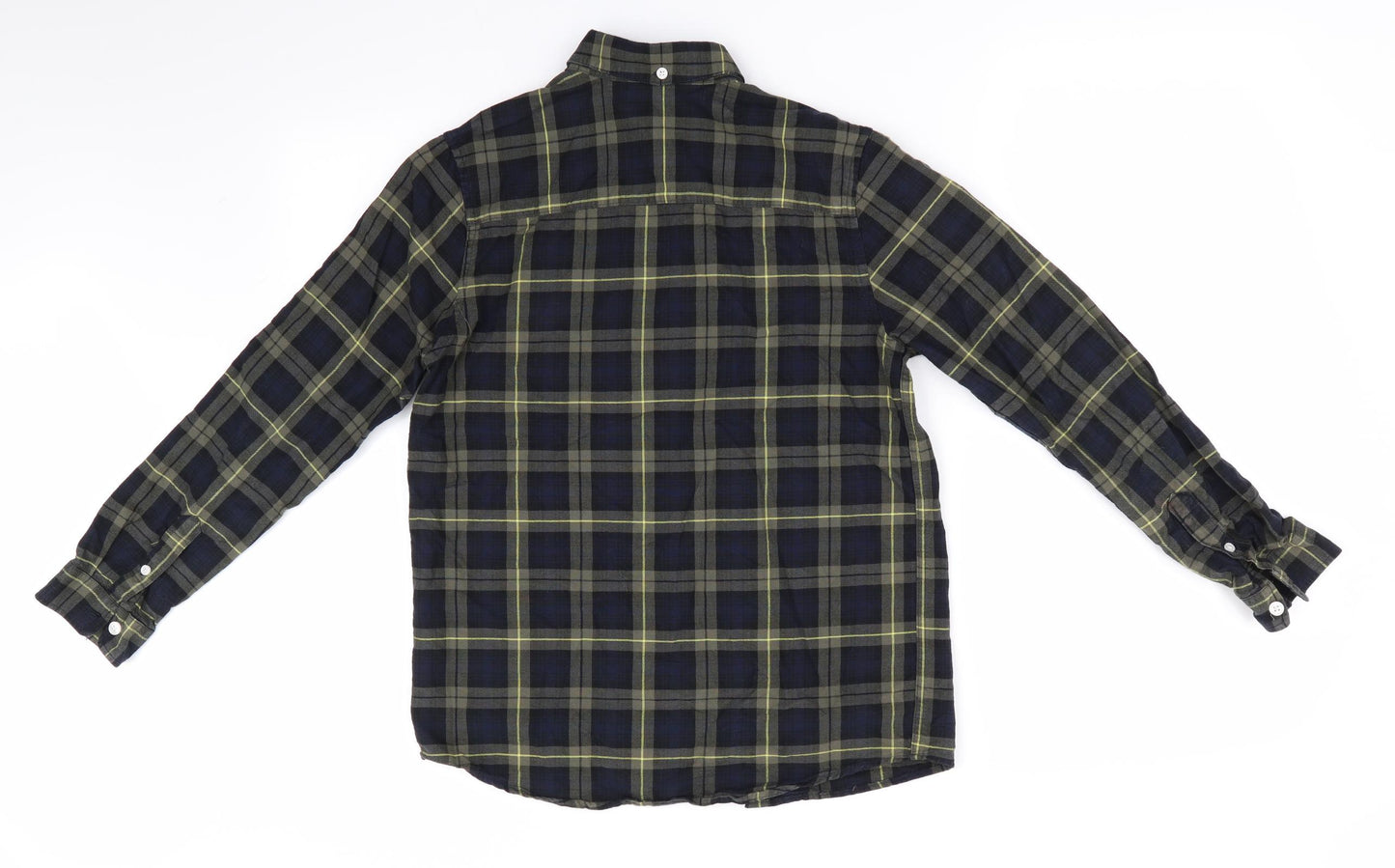 NEXT Boys Green Check  Basic Button-Up Size 12 Years