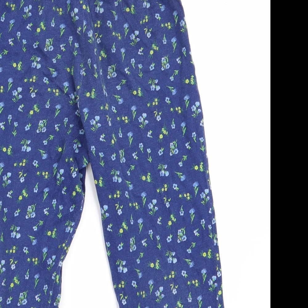 Florence and Fred Girls Blue Floral  Jegging Trousers Size 7-8 Years