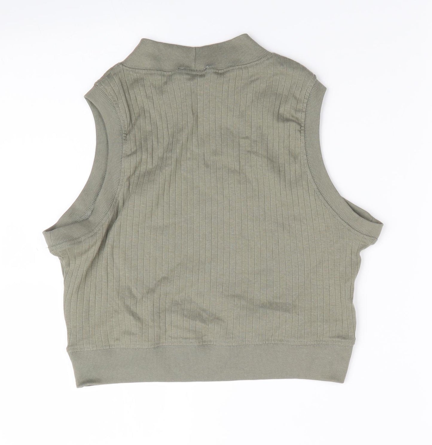 Brave Soul Womens Green   Cropped Tank Size L
