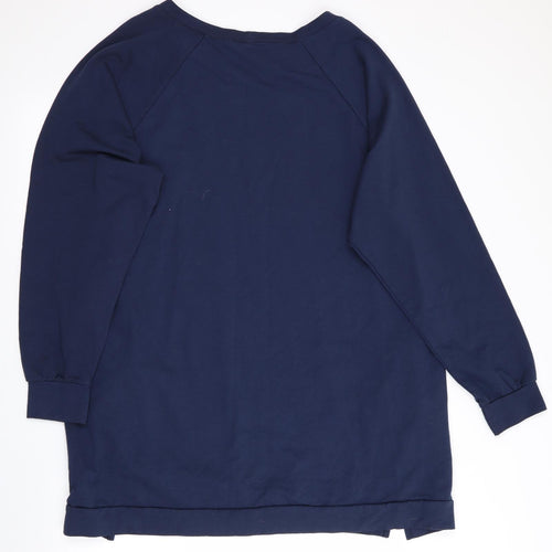 Tillets Womens Blue   Tunic Sweatshirt Size M