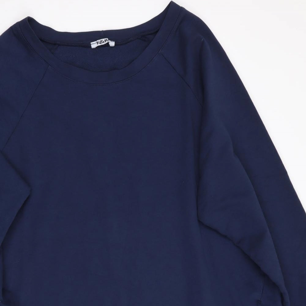 Tillets Womens Blue   Tunic Sweatshirt Size M