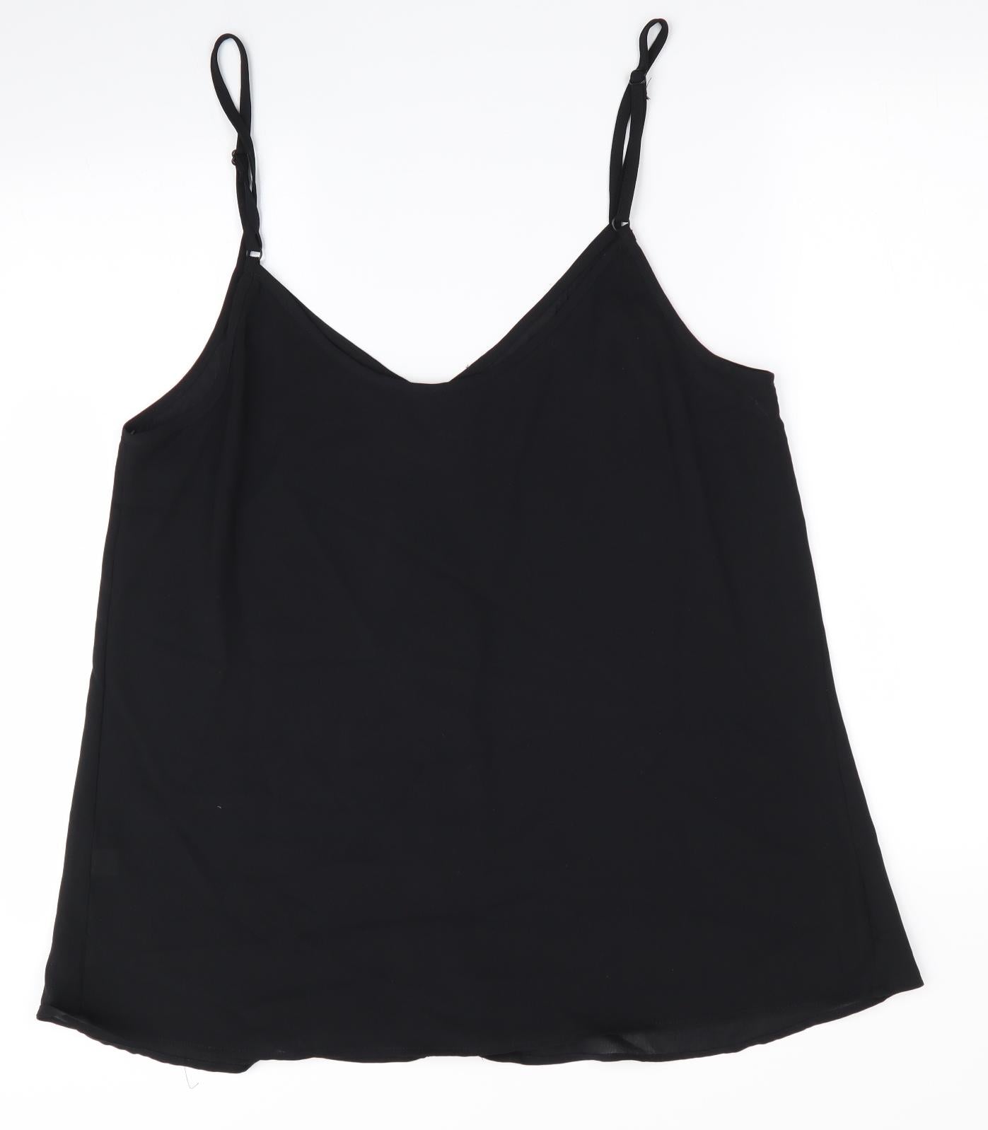 Preworn Womens Black   Camisole Blouse Size XL