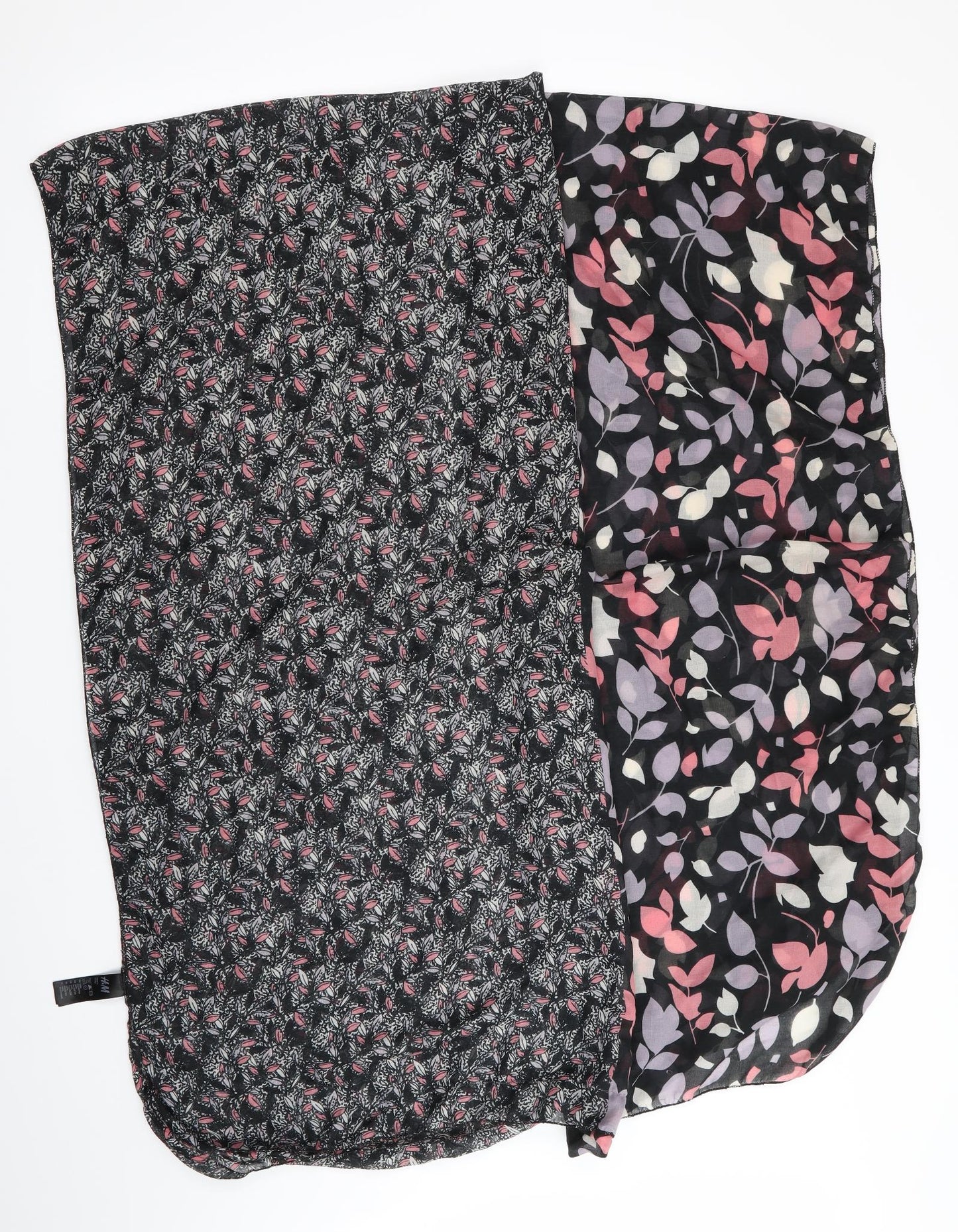 H&M Womens Black Floral   Shawl/Wrap