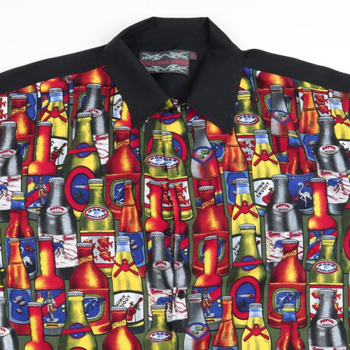 Kick Ass Crew Mens Black    Button-Up Size XL  - Life is full of difficult decisions