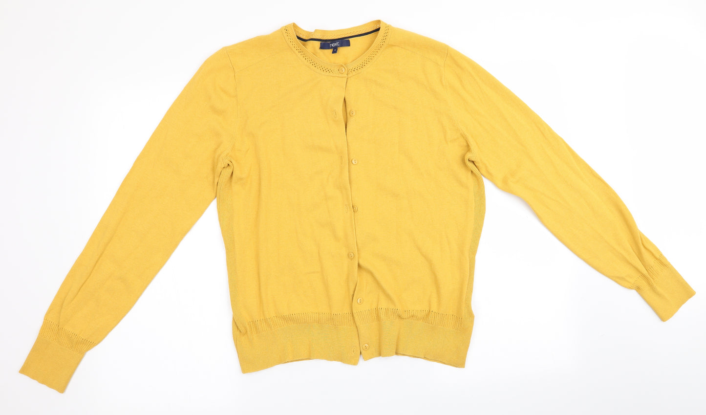 NEXT Womens Yellow   Cardigan Jumper Size 14