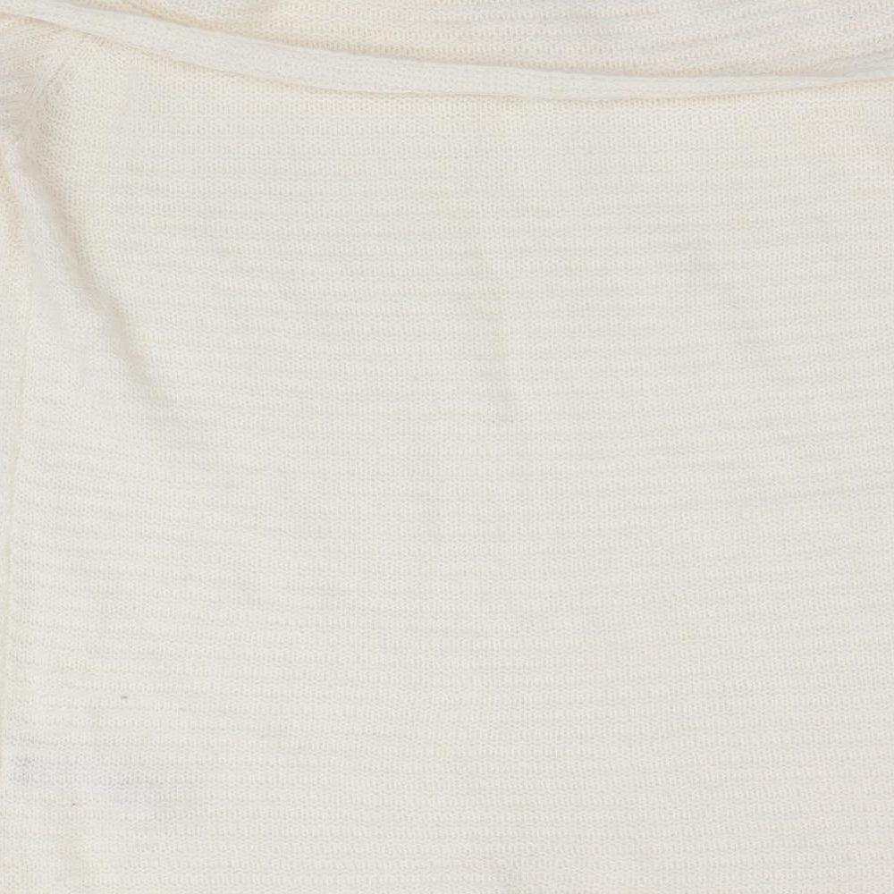 Dorothy Perkins Womens Ivory   Pullover Jumper Size 14  - off the shoulder