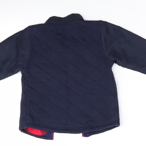 NEXT Boys Blue   Basic Button-Up Size 3-4 Years  - Padded Shirt