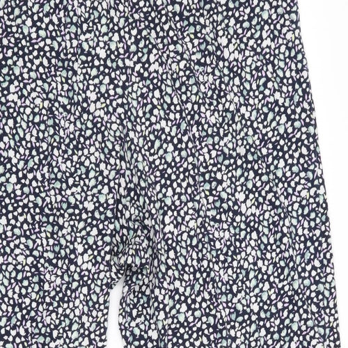 Marks and Spencer Womens Blue Floral   Pyjama Pants Size 12